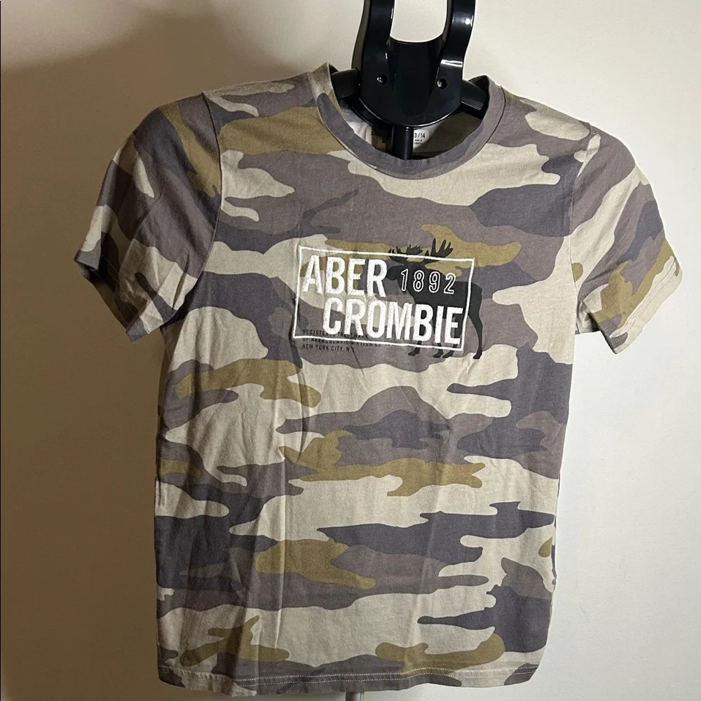Abercrombie Kids Gray Camouflage Tee